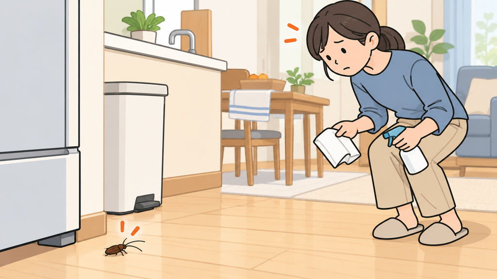 ゴキブリが1匹いたら、最初にすること