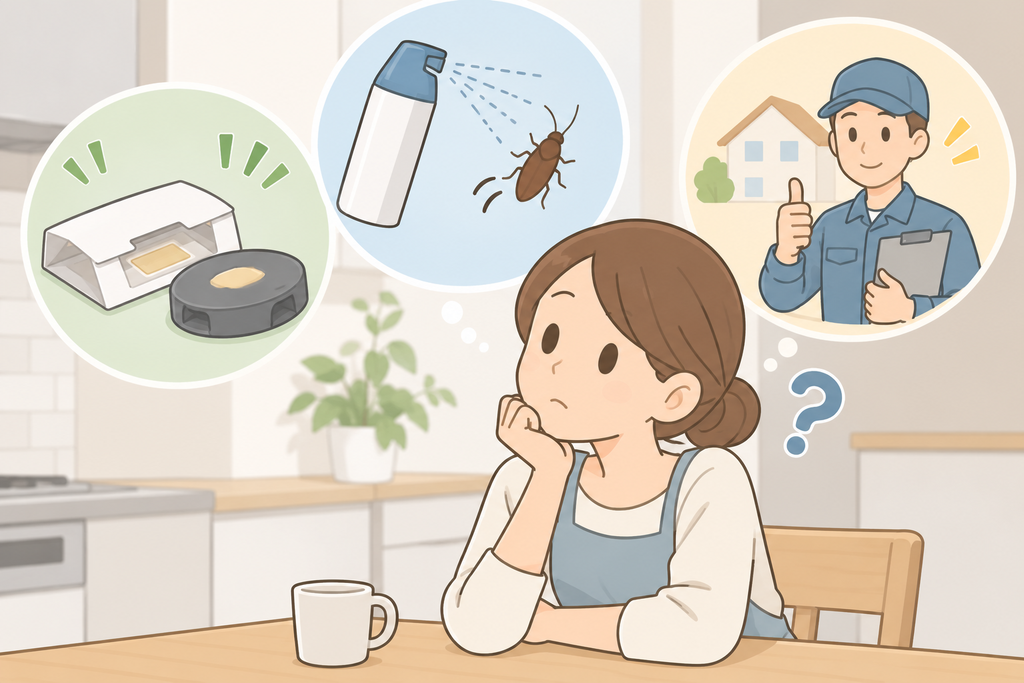 ゴキブリホイホイだけで対策を終えない