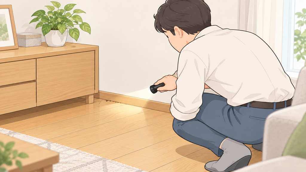 処理後は周囲の痕跡を無理なく確認する