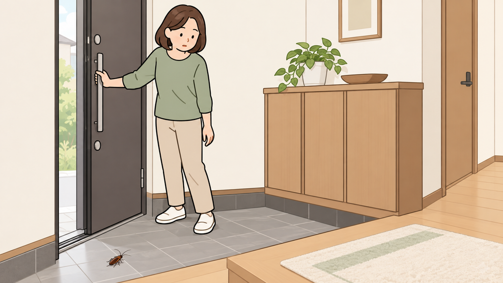 玄関から入った直後にすること